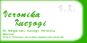 veronika kuczogi business card